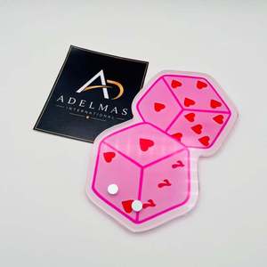 Placa acrílica personalizada con forma de dados para extensiones de pestañas con imán para pinzas de extensión de pestañas, etiqueta privada, placa para pestañas - Product Image 6