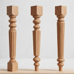 Solid Wood <b>Table</b> Leg Rustic <b>Farmhouse</b> Replacement Legs for <b>Dining</b> <b>Table</b> Coffee <b>Table</b> and Entryway <b>Table</b> - Product Image 1
