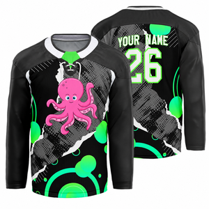 Maillot de hockey sur glace sur mesure, uniforme d'équipe personnalisé, sublimation, nom de l'équipe, numéro du joueur, logo, fabricant OEM - Product Image 1
