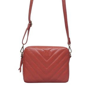 Luxueux rouge matelassé doux galet Grain en cuir véritable sac à bandoulière Style Vintage haut fournisseur indien Saman exportations - Product Image 1