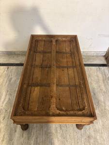 Modern Luxury Vintage Solid Wood <b>Coffee</b> <b>Table</b> <b>Tiles</b> Design Adjustable Height Custom Farmhouse Paradise Handicrafts Fast - Product Image 6