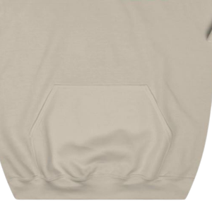 Sudadera con Capucha AKA Crest de Renombre Mundial, Color Beige Arena con Bordado Verde, Sudadera Personalizada con Diseño Griego - Product Image 5