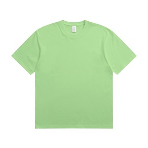 Camiseta de Manga Corta con Cuello Redondo Rosa para Hombre, 100% Algodón, Corte Regular, Informal, Tejido de Punto, Color Sólido, Teñido Liso - Product Image 2