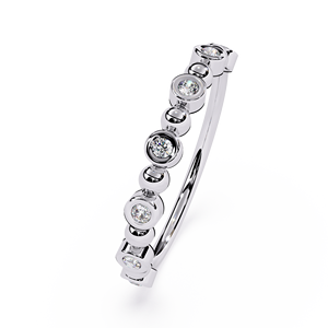 Bijoux Loista avec bague en diamant cultivé en laboratoire certifié IGI, plaquée rhodium, bague de mariage, bijoux en or 18 carats, bijoux en diamant faits à la main - Product Image 2