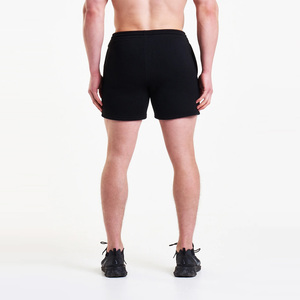 Shorts pour hommes de couleur unie avec ceinture élastique et cordon de serrage réglable pour un ajustement sûr en été, design de haute qualité - Product Image 3