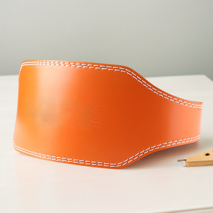 High Quality Cowhide Leather Unisex Back Support Weightlifting Power <b>Belt</b> Professional Protection Breathable Eco-Friendly - Product Image 3