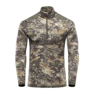 Chemise tactique de chasse camouflage Performance pour homme, à manches longues, avec fermeture éclair 1/4, séchage rapide, respirante, pour activités de plein air - Product Image 2