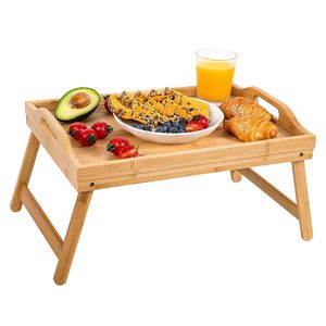 Bandeja de Madera para Desayuno en Cama con Patas Plegables, Mesa Portátil para Cama, Bandeja de Madera Ecológica y Duradera Disponible - Product Image 4
