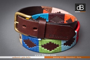 Ceinture en cuir brodée OEM - Ceinture unisexe pour cavalier équestre en cuir argentin, prix de gros - Product Image 2