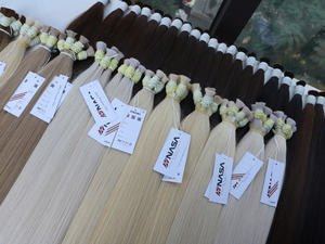 Extensions de cheveux humains bruts de haute qualité pour des tenues élégantes Cheveux naturels Couleur blonde 24 pouces - Product Image 4