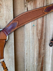 Wholesale Customised Genuine Leather Western Bridle Hand Made Horse Riding Tack with Soft Padding Side <b>Pull</b> Design - Product Image 3