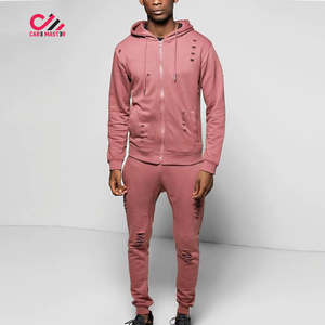 Conjunto de Sudadera con Capucha y Pantalones Deportivos de Invierno para Hombre, Estilo Urbano, Color Sólido, Personalizado, con Cordón Ajustable, Transpirable - Product Image 1