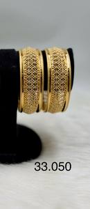 Luxury 22K <b>Gold</b> Dubai Bridal <b>Bangles</b> <b>Set</b> Intricate Mesh Filigree Indian Wedding Jewelry for Women Gift Party - Product Image 2