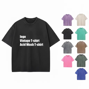 T-shirt vierge 100 % coton épais, coupe oversize, style streetwear, prêt pour impression sérigraphique, fabricant OEM ODM en gros - Product Image 5