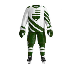 Uniforme de hockey sur glace unisexe en polyester, vêtements de sport respirants à séchage rapide, vêtements de hockey pour adultes personnalisés par sublimation OEM - Product Image 4