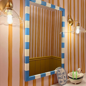 Premium Handmade Lacquer Stripe Decorative Wall <b>Mirror</b> Wooden Frame <b>Mirror</b> for Living Room Bathroom Wholesale - Product Image 6