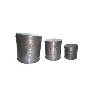 Contemporary Customized Metal Canister Container with Stylish Cover <b>for</b> Modern Homes - Product Image 5