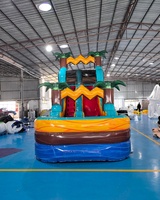 Tobogán Acuático Inflable Comercial de PVC Resistente Personalizado para Niños y Adultos para Exteriores