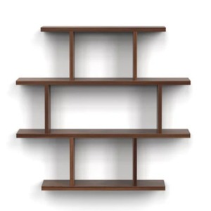 Étagère murale à 4 niveaux Senara en bois d'ingénierie, meuble de rangement pour livres et dossiers - Product Image 6