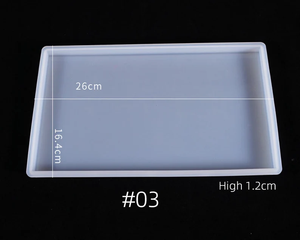 대형 수지 하이 퀄리티 보석 트레이 금형 사각 및 직사각형 실리콘 주조 금형/사출 성형/3D 인쇄 서비스 - Product Image 5
