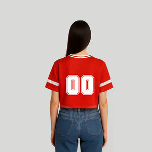 Maillot de football personnalisé pour femme, maillot d'équipe court personnalisé avec nom et numéro, streetwear, hip hop, haut de sport - Product Image 4