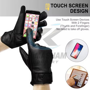 Gants de motocross à doigts entiers avec coutures renforcées, intérieur doux et confortable, antidérapants, avec fermeture auto-agrippante pour une utilisation en extérieur en hiver - Product Image 6