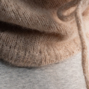 Gorro Balaclava Aislante de Acrílico con Diseño Coreano, Tejido, Ajustable, con Cuello Cruzado Integrado, Unisex, para Otoño e Invierno - Product Image 4