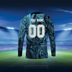 เสื้อยืดแขนยาวทรงปกติ น้ำหนักเบา ผลิตจากโพลีเอสเตอร์ 100% ระบายอากาศได้ดี เป็นมิตรกับสิ่งแวดล้อม สำหรับผู้ชาย ลายพิมพ์ 3 มิติ ด้วยเทคนิค Sublimation - Product Image 5