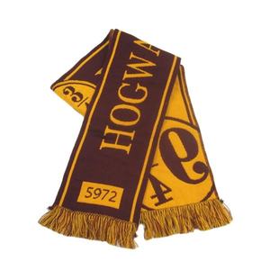 Custom Long Acrylic Jacquard Woven Knit Printed Embroidered Soft Football Fan Scarf Wholesale - Product Image 3