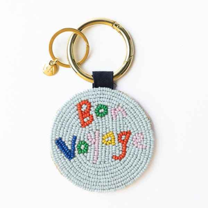 New Arrival <b>Custom</b> Handmade Seed Beads Embroidery Bag Charms Beaded <b>Keychain</b> Accessories Classic Style Lightweight - Product Image 3