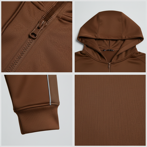 Fabricante de sudaderas con capucha y cremallera con logotipo personalizado, sudadera deportiva de poliéster, OEM, ODM, directo de fábrica - Product Image 6