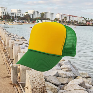 Gorra Trucker Unisex Casual de 5 Paneles, Verde y Amarilla, Ajustable, con Bordado 3D y Diseño de Personajes, 100% Poliéster - Product Image 3