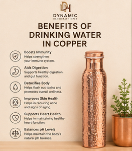 1000ml Pure <b>Copper</b> Hammered Water Bottle Reusable Drinking Bottle <b>Screw</b> Cap Handmade Metal Drinkware Wholesale - Product Image 5
