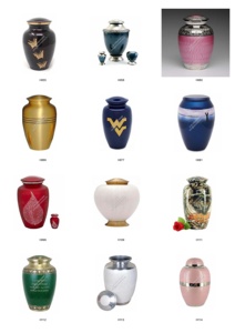 โกศใส่ศพสีขาวสำหรับผู้ใหญ่โกศทองเหลืองสำหรับงานศพแบบคลาสสิกจากอินเดียดีไซน์ใหม่ - Product Image 6