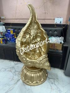 Decoración de Entrada para Banquetes de Bodas del Sur con Ídolo Dorado de Ganesha, Decoración de Entrada Real de Ganesha para Eventos del Sur de la India, EE. UU. - Product Image 6