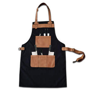 Delantal de Primera Calidad, Delantal Impermeable de Algodón y Poliéster con Bolsillo - Product Image 1