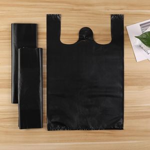 Bolsas de Plástico Tipo Camiseta con Asas para Pequeños Negocios, Compras, Restaurantes y Tiendas de Conveniencia, Sin Perfume - Product Image 1