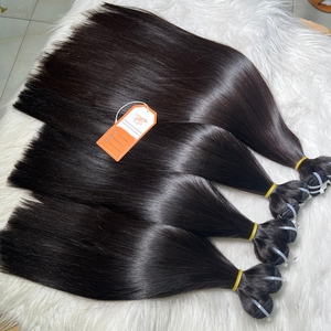 Faisceaux droits de cheveux humains bruts pour le blanchiment des cuticules complètes alignées trame de fond épais de qualité 12A directement de l'usine - Product Image 1