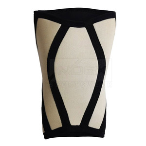 Soporte de Rodilla Unisex Beige con Ribete Negro, Diseño Transpirable de Fácil Colocación para Protección Deportiva y Fitness - Product Image 6