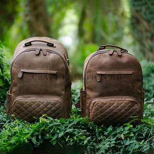 Sacs à dos en cuir à faible MOQ, 100 % cuir véritable, sacs de voyage d'affaires pour hommes, fabricant de articles en cuir du Bangladesh, vente en liquidation - Product Image 1