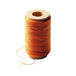 Fil à coudre torsadé 100 % coton orange en gros - Meilleure qualité premium de l'Himalaya, certifié ISO, emballage personnalisé, fabriqué au Népal - Product Image 1