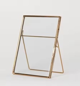 Designer Metal Glass Photo <b>Frame</b> Wall Display <b>Picture</b> Holder Home Interior Decoration - Product Image 1