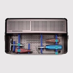 Kit d'instruments pour plaques de fixation de petits fragments PS-LFS-00100, kit de traumatologie orthopédique, 3.5mm 2.7mm, 28 instruments chirurgicaux - Product Image 1