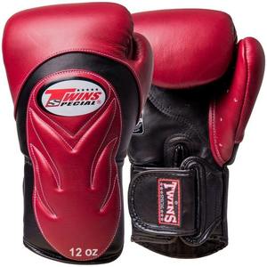 Guantes de Boxeo Gemelos Negros y Rojos de Cuero Vacuno Genuino, Modelo Recién Llegado OEM, Guantes Profesionales de Lucha MMA CP-BG-197 - Product Image 1