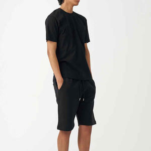 Ensemble assorti 2 pièces de haute qualité, t-shirt à manches courtes et short, ensemble de survêtement d'été respirant, ensemble en coton tricoté pour homme - Product Image 5