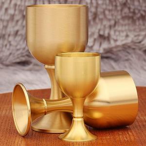 Cáliz de Latón y Copas de Comunión Reutilizables, Ciborio, Iglesia Católica, Sacerdote, Sagrada Comunión, Copas de la Sagrada Alianza, Artículos Religiosos - Product Image 1
