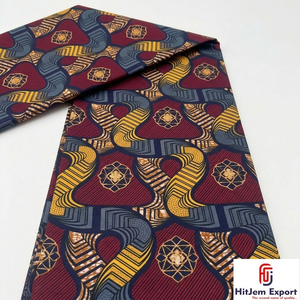 Tela Africana Premium al por Mayor, Estampado de Cera Togo Nigeriano y Ankara, 100% Algodón, Patrones Vibrantes Auténticos para Mujeres y Ocasiones Especiales - Product Image 1