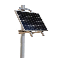 Support de montage sur poteau pour module solaire en aluminium, support de montage PV sur poteau solaire