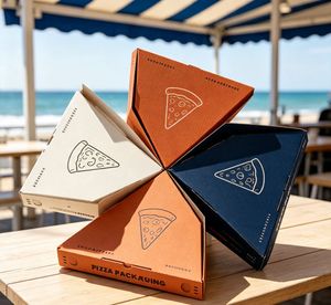 Cajas de Pizza de Cartón Impresas para Llevar y Entrega a Domicilio, Cajas de Pizza Personalizadas con Impresión a Todo Color, Venta al por Mayor - Product Image 1