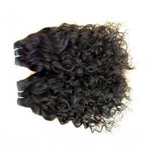 Extensions de cheveux humains indiens bouclés non traités, tissage en lots, simple épaisseur, HD, approvisionnement en vrac, ondulations profondes naturelles, 100% vierges - Product Image 2